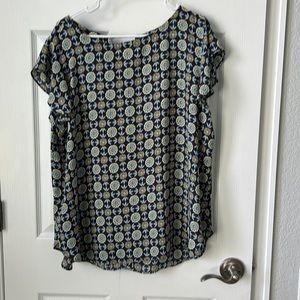 Loft blouse with flower detail, XL